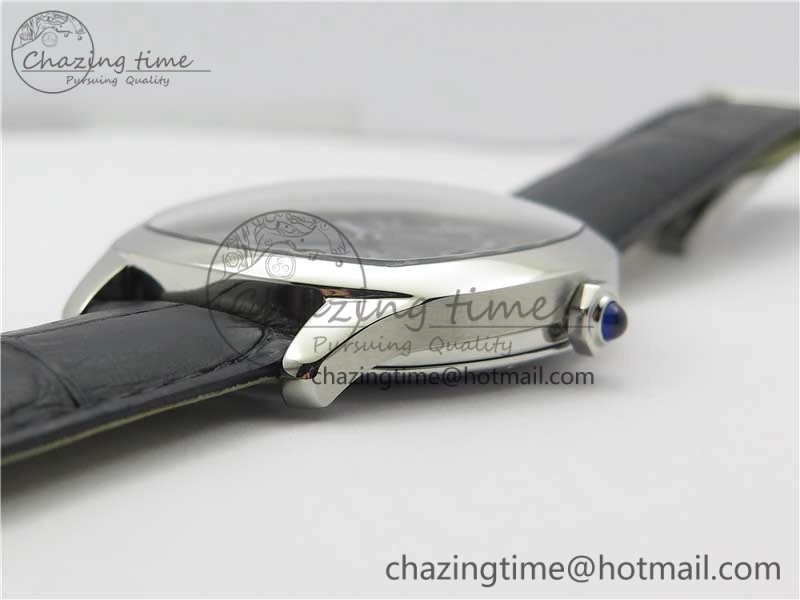 HighPerformance Drive de SS GSF 1:1 Best Edition Black Textured Dial on Black Leather Strap A23J to 1904-PS MC V 6123