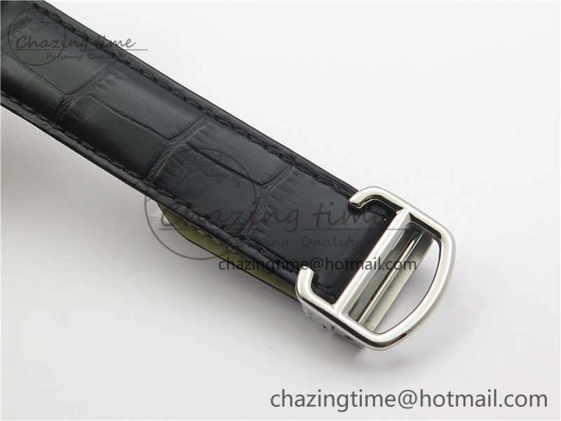 Drive de SS GSF 1:1 Best Edition White Textured Dial on Black Leather Strap A23J to 1904-PS MC V FashionForward 6122