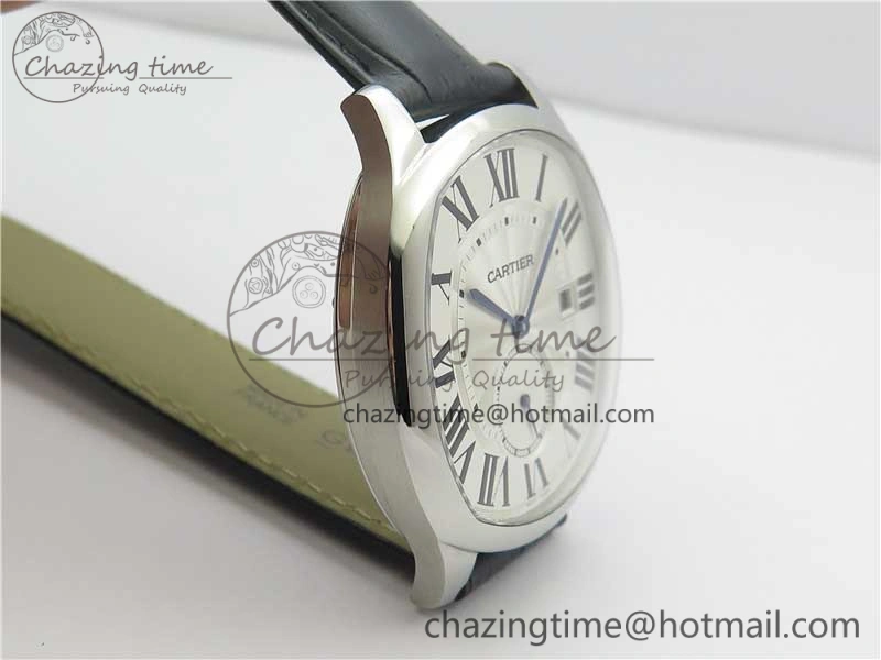 Drive de SS GSF 1:1 Best Edition White Textured Dial on Black Leather Strap A23J to 1904-PS MC V FashionForward 6122