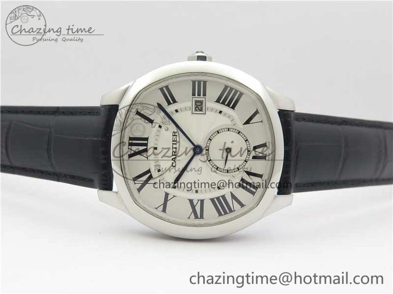 Drive de SS GSF 1:1 Best Edition White Textured Dial on Black Leather Strap A23J to 1904-PS MC V FashionForward 6122