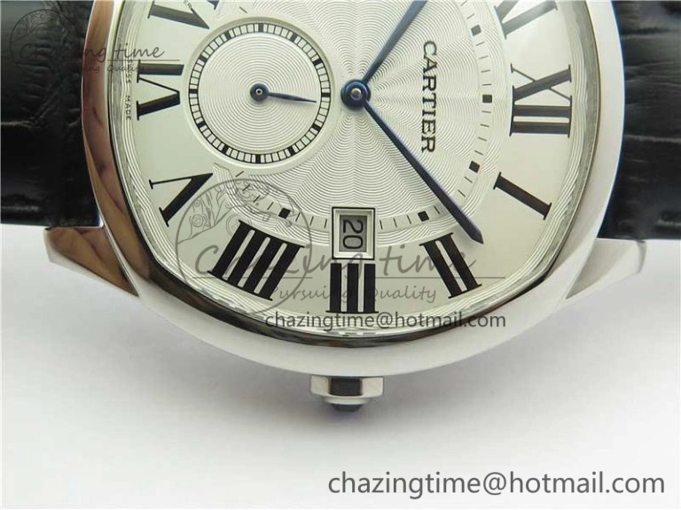 Drive de SS GSF 1:1 Best Edition White Textured Dial on Black Leather Strap A23J to 1904-PS MC V FashionForward 6122