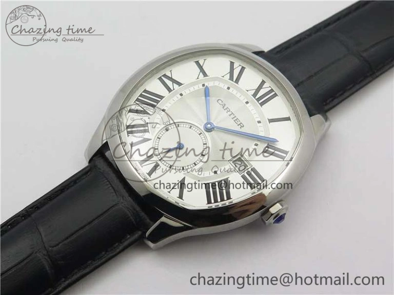 Drive de SS GSF 1:1 Best Edition White Textured Dial on Black Leather Strap A23J to 1904-PS MC V FashionForward 6122