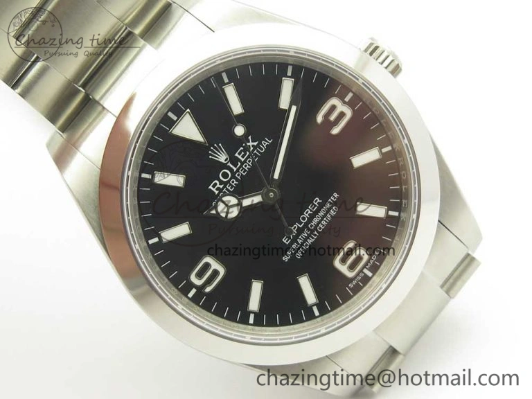 EXPLORER I 214270 39mm BP Maker 1:1 Best Edition Black Dial 904L SS Case and Bracelet A Comfortable 3313