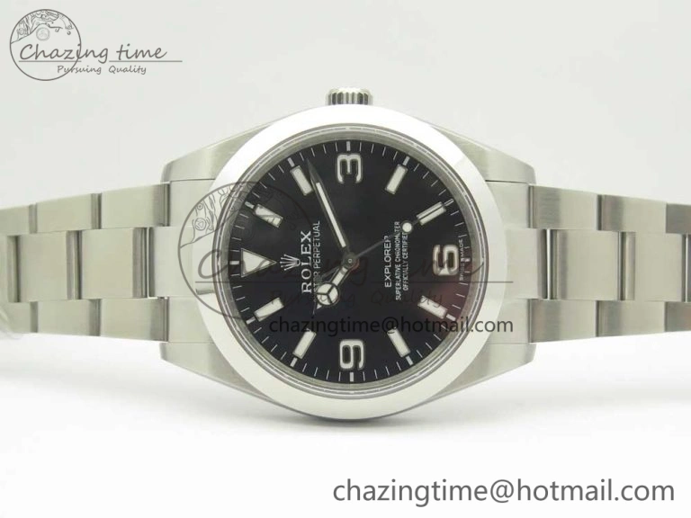 EXPLORER I 214270 39mm BP Maker 1:1 Best Edition Black Dial 904L SS Case and Bracelet A Comfortable 3313
