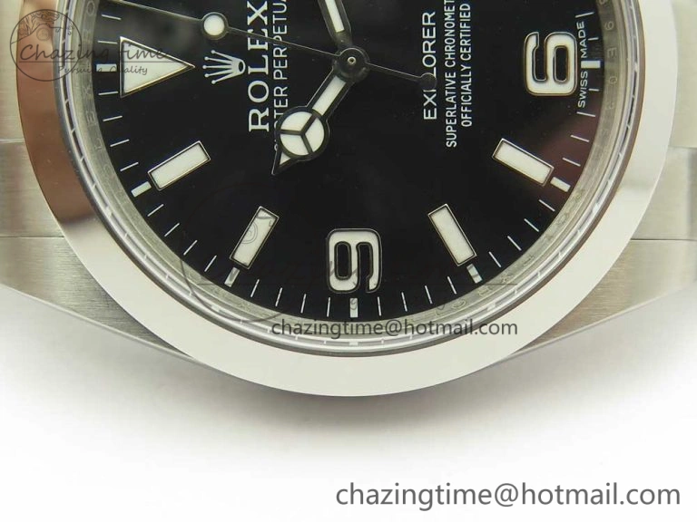 EXPLORER I 214270 39mm BP Maker 1:1 Best Edition Black Dial 904L SS Case and Bracelet A Comfortable 3313