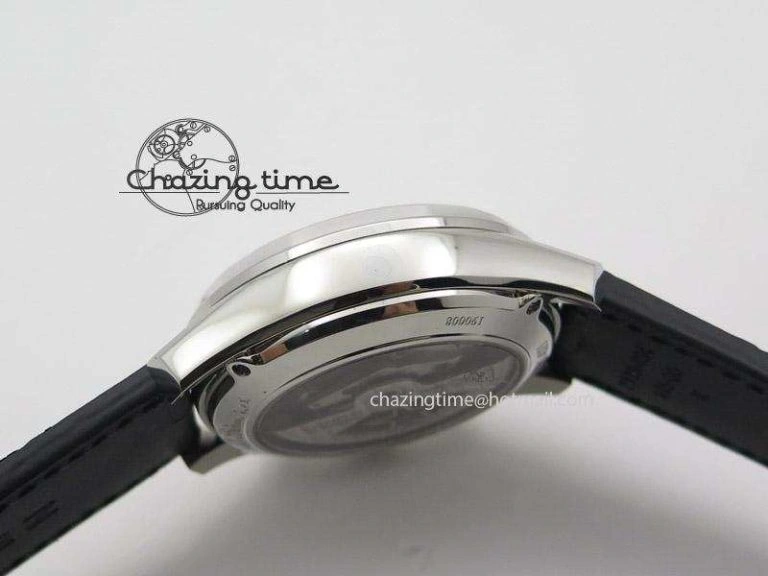 SportInspired El Primero Chrono SS AXF Black Dial on Black Leather Strap A 10045