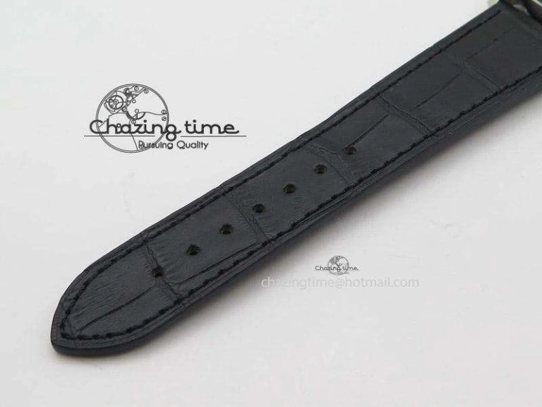 SportInspired El Primero Chrono SS AXF Black Dial on Black Leather Strap A 10045