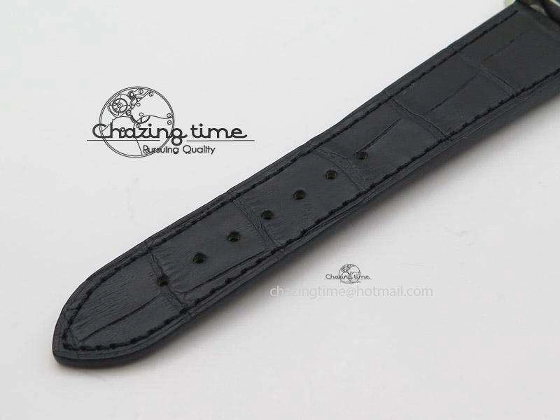 SportInspired El Primero Chrono SS AXF Black Dial on Black Leather Strap A 10045