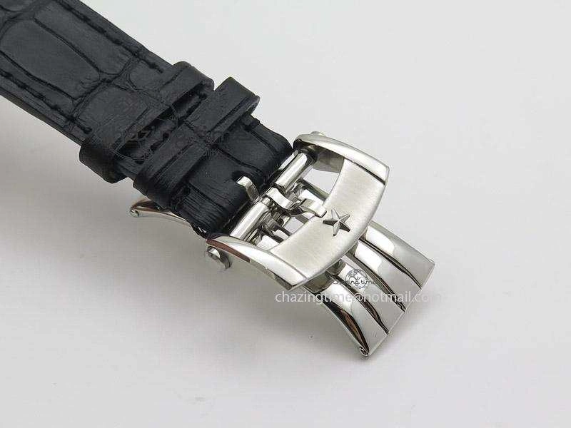 SportInspired El Primero Chrono SS AXF Black Dial on Black Leather Strap A 10045