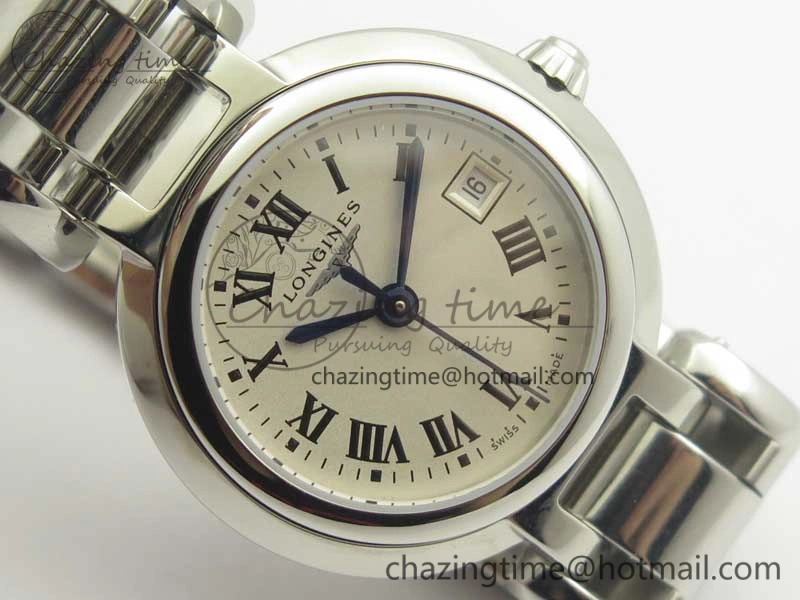 Elegance SS GSF 1:1 Best Edition Ivory Dial On SS Bracelet Cal.L WaterResistant 7588
