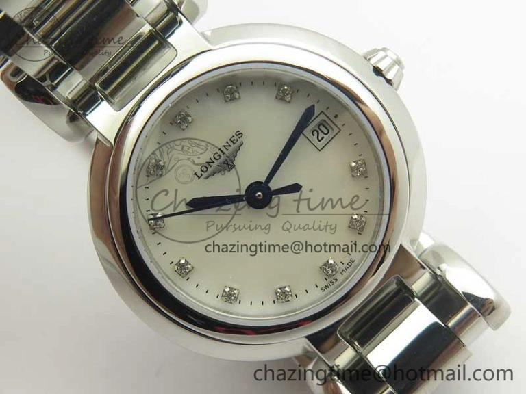 Sophisticated Elegance SS GSF 1:1 Best Edition White MOP Dial On SS Bracelet Cal.L 7587