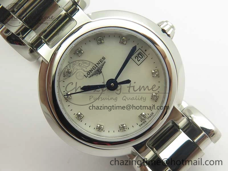 Sophisticated Elegance SS GSF 1:1 Best Edition White MOP Dial On SS Bracelet Cal.L 7587