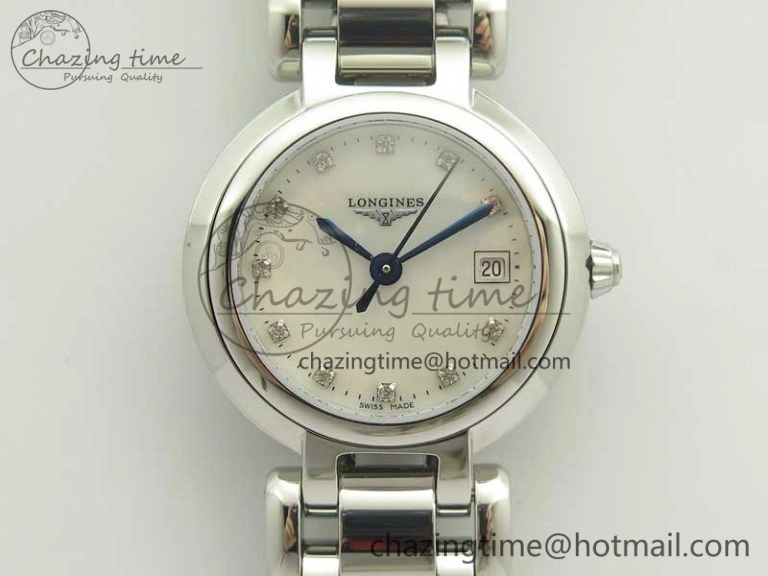 Sophisticated Elegance SS GSF 1:1 Best Edition White MOP Dial On SS Bracelet Cal.L 7587