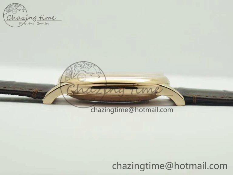 Elite RG LHF 1:1 Best Edition Silver Dial On Leather Strap MIYOTA9015 To Elite Contemporary 10025