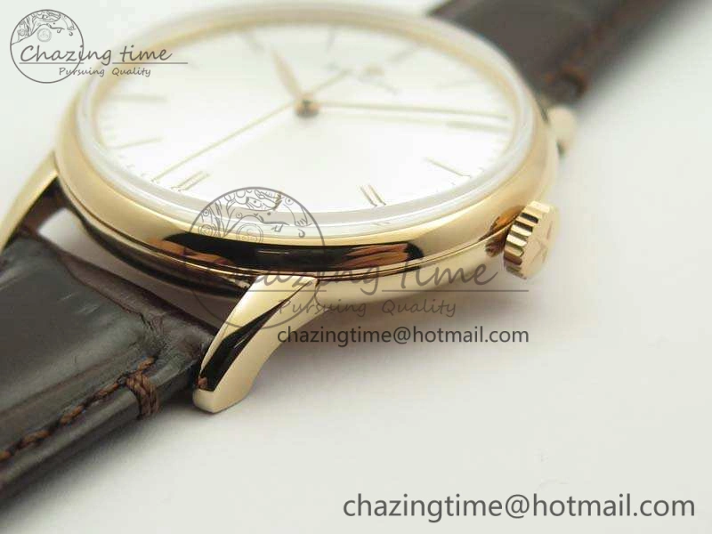 Elite RG LHF 1:1 Best Edition Silver Dial On Leather Strap MIYOTA9015 To Elite Contemporary 10025