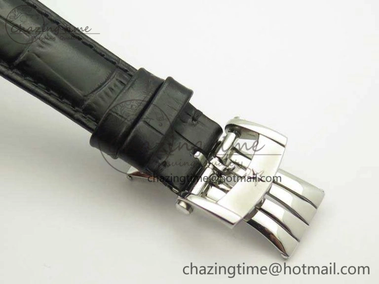 Affordable Elite SS LHF 1:1 Best Edition Silver Dial On Leather Strap MIYOTA9015 To Elite 10026