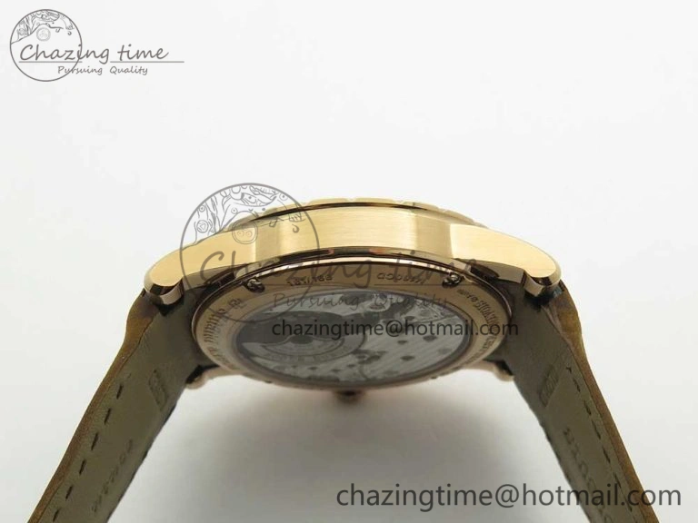 AllSeason Excalibur 42mm Dbex0050 RG RDF 1:1 Best Edition Brown Dial on Brown Leather Strap A830 (Micro Rotor) 9608