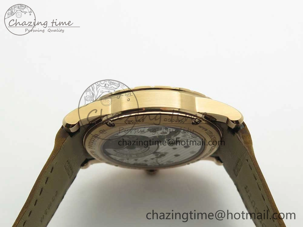 AllSeason Excalibur 42mm Dbex0050 RG RDF 1:1 Best Edition Brown Dial on Brown Leather Strap A830 (Micro Rotor) 9608