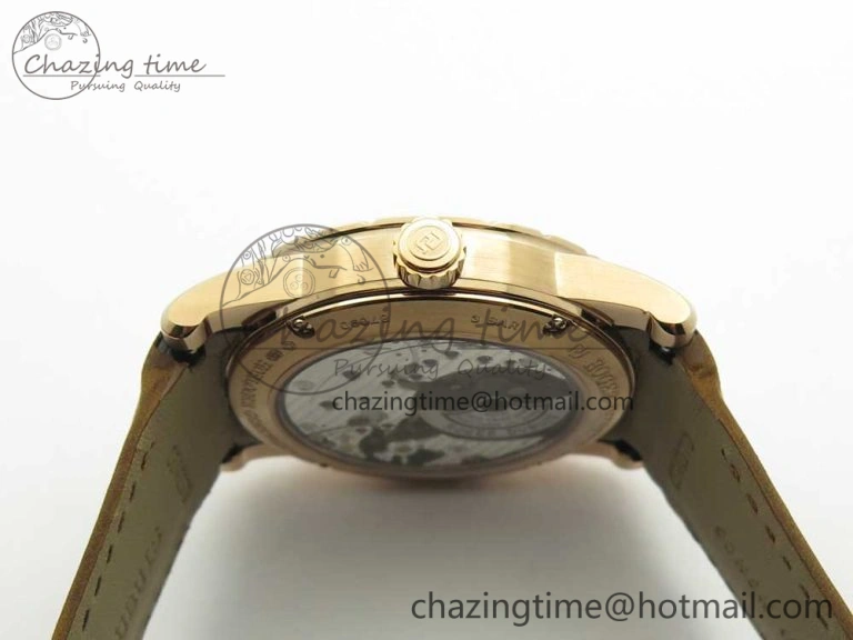 AllSeason Excalibur 42mm Dbex0050 RG RDF 1:1 Best Edition Brown Dial on Brown Leather Strap A830 (Micro Rotor) 9608