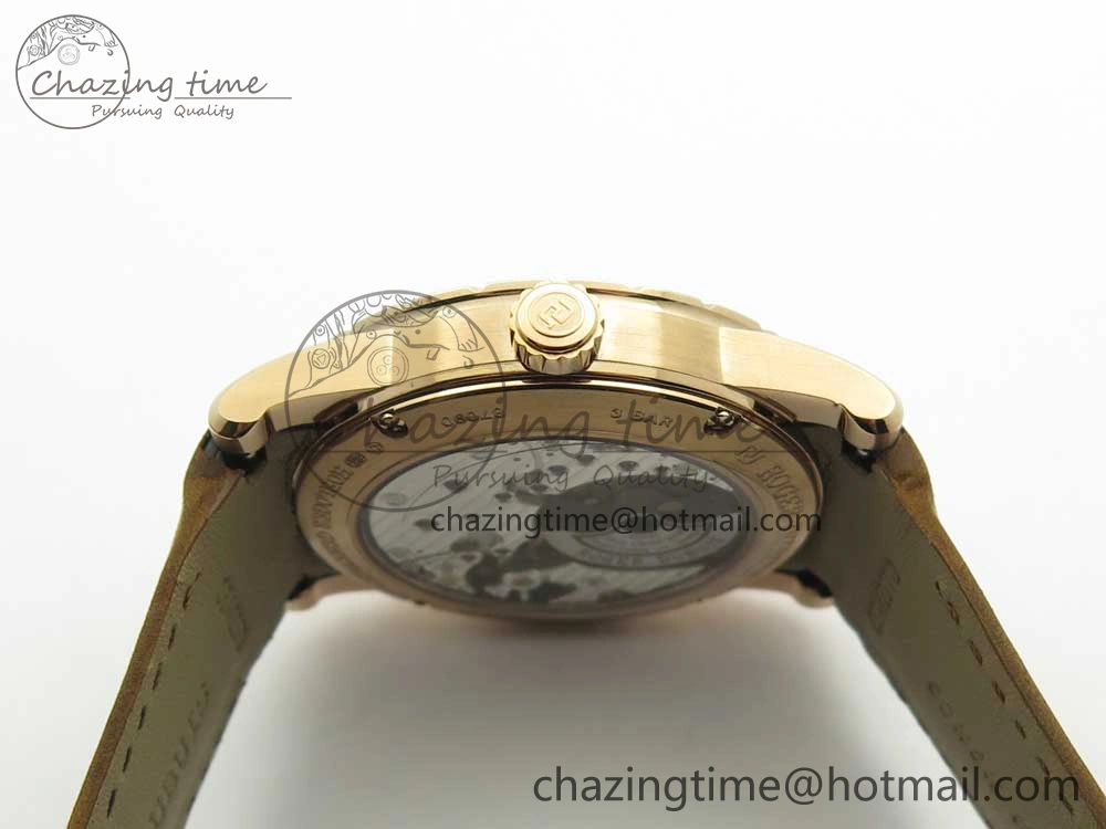 AllSeason Excalibur 42mm Dbex0050 RG RDF 1:1 Best Edition Brown Dial on Brown Leather Strap A830 (Micro Rotor) 9608