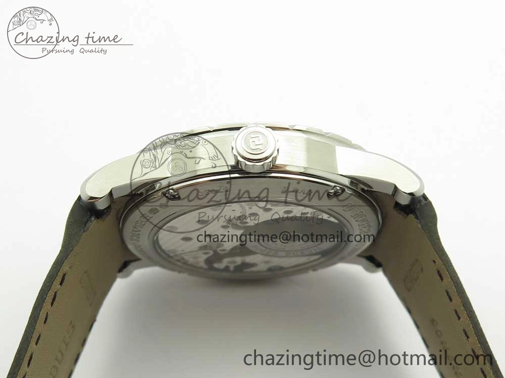 Excalibur 42mm Dbex0050 SS RDF 1:1 Best Edition Gray Dial on Gray Leather Strap A830 (Micro Rotor) TechFriendly 9609