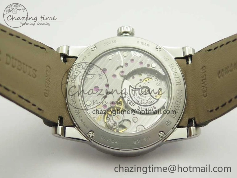 Excalibur 42mm Dbex0050 SS RDF 1:1 Best Edition Gray Dial on Gray Leather Strap A830 (Micro Rotor) TechFriendly 9609