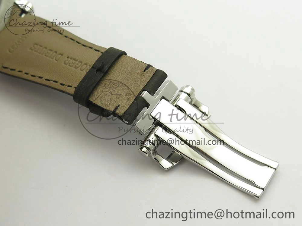 Excalibur 42mm Dbex0050 SS RDF 1:1 Best Edition Gray Dial on Gray Leather Strap A830 (Micro Rotor) TechFriendly 9609