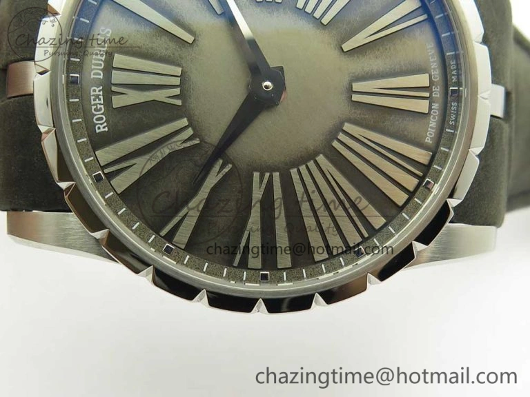 Excalibur 42mm Dbex0050 SS RDF 1:1 Best Edition Gray Dial on Gray Leather Strap A830 (Micro Rotor) TechFriendly 9609