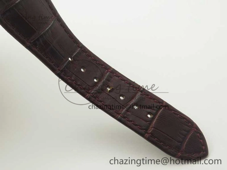 Excalibur 42mm Dbex0536 RG RDF 1:1 Best Edition Gray Dial on Brown Leather Strap A SoftTouch 9612