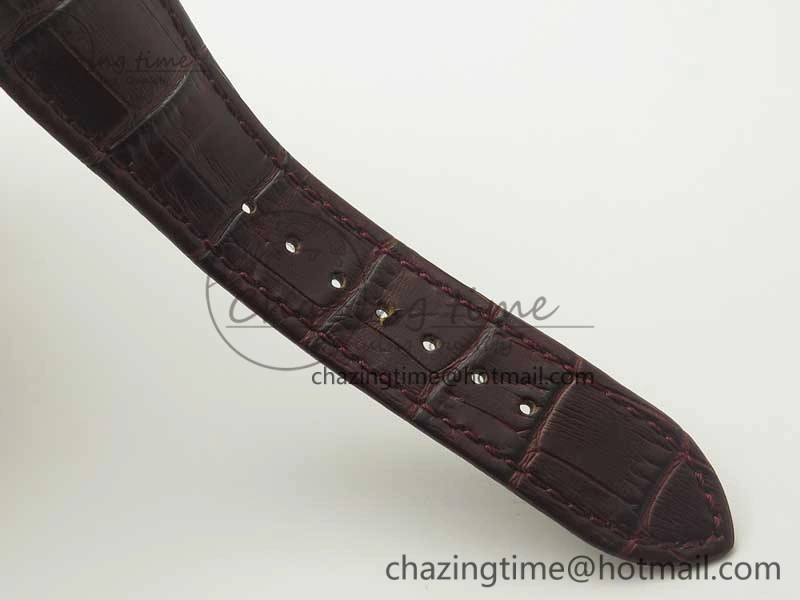 Excalibur 42mm Dbex0536 RG RDF 1:1 Best Edition Gray Dial on Brown Leather Strap A SoftTouch 9612