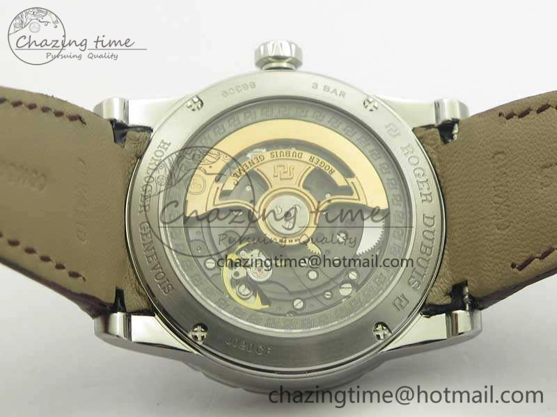 Excalibur Dbex0535 SS RDF 1:1 Best Edition White Dial On Leather Strap Asian RD SmoothTexture 9615