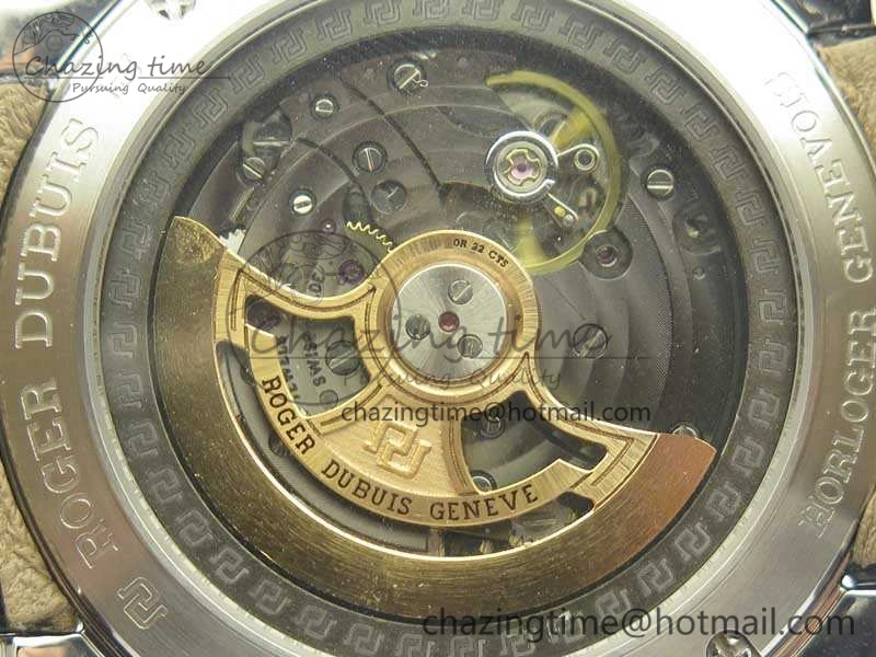 Excalibur Dbex0535 SS RDF 1:1 Best Edition White Dial On Leather Strap Asian RD SmoothTexture 9615