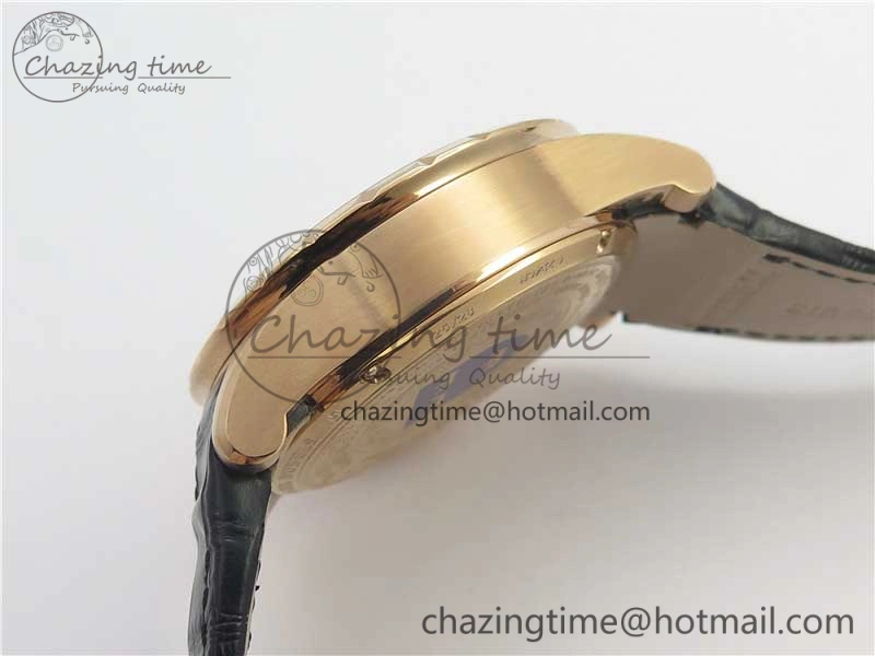 Soft Excalibur Knights of the Round Table II RG ZF Best Edition Black Dial on Black Leather Strap MIYOTA 9606