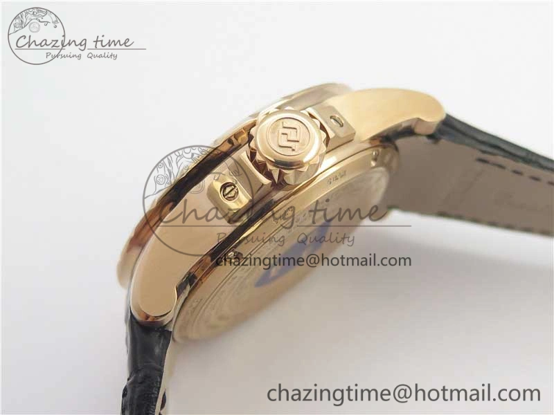 Soft Excalibur Knights of the Round Table II RG ZF Best Edition Black Dial on Black Leather Strap MIYOTA 9606