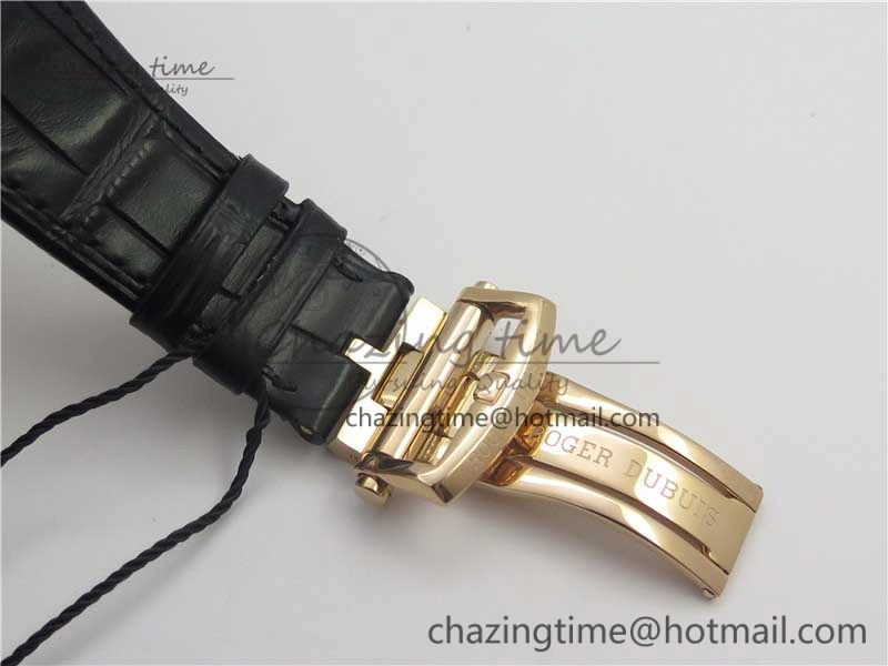 Soft Excalibur Knights of the Round Table II RG ZF Best Edition Black Dial on Black Leather Strap MIYOTA 9606