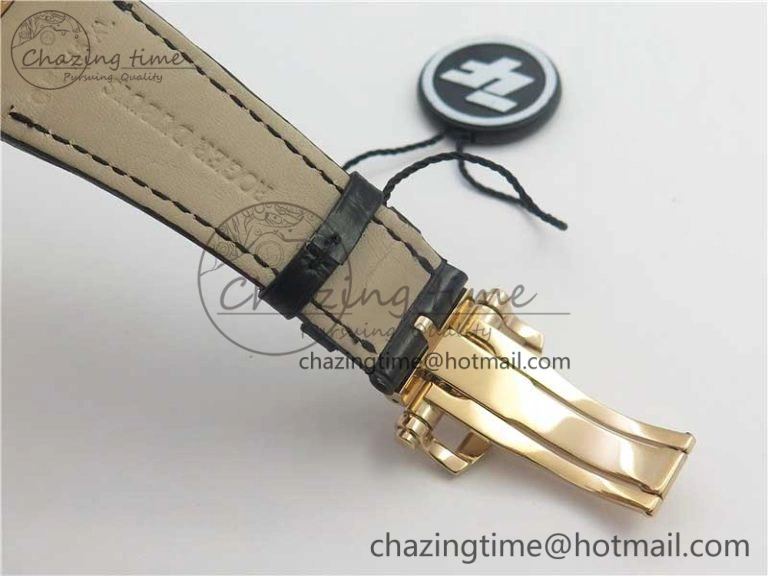 Soft Excalibur Knights of the Round Table II RG ZF Best Edition Black Dial on Black Leather Strap MIYOTA 9606