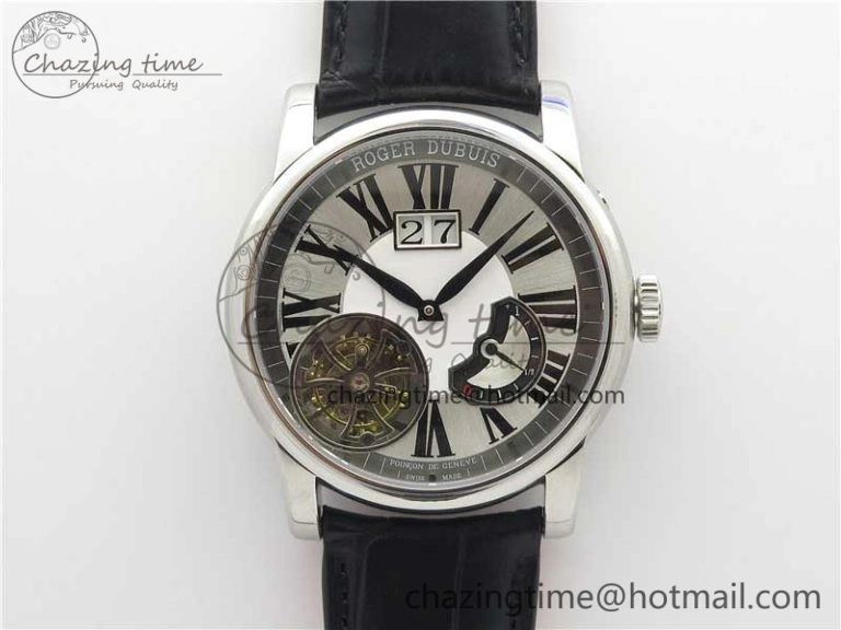 Soft Excalibur Knights of the Round Table II RG ZF Best Edition Black Dial on Black Leather Strap MIYOTA 9606