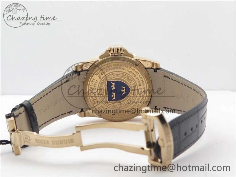 Excalibur Knights of the Round Table II RG ZF Best Edition Chessboard Dial on Black Leather Strap MIYOTA ZeroBulk 9602