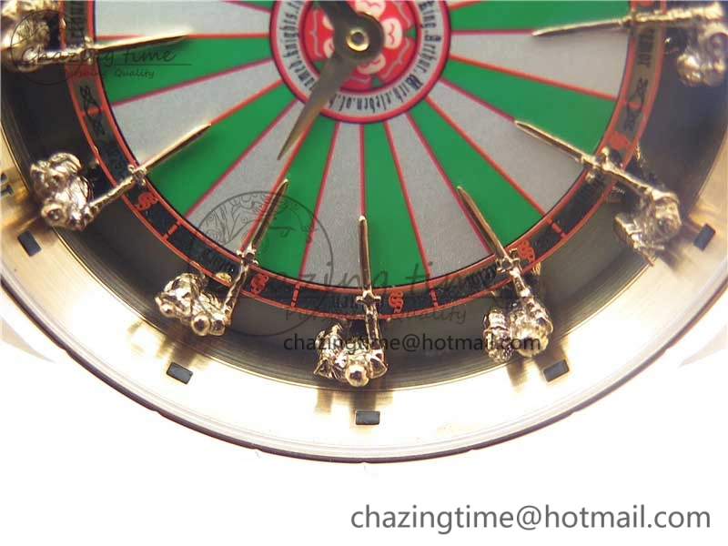 Excalibur Knights of the Round Table II RG ZF Best Edition Chessboard Dial on Black Leather Strap MIYOTA ZeroBulk 9602