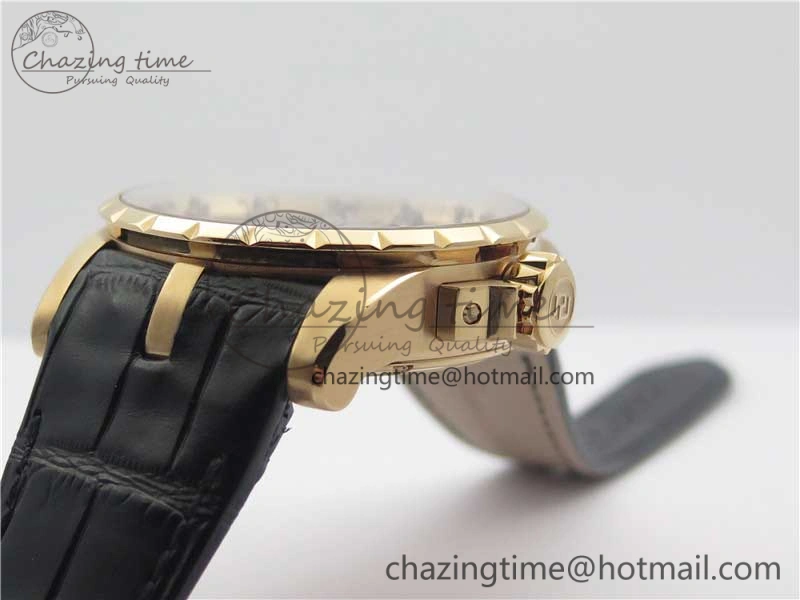 Excalibur Knights of the Round Table II RG ZF Best Edition Chessboard Dial on Black Leather Strap MIYOTA ZeroBulk 9602
