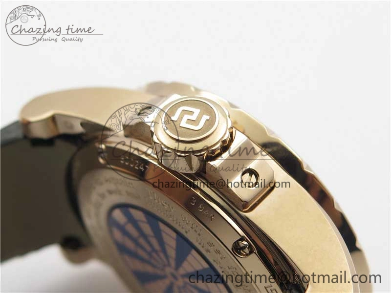 BestValue Excalibur Knights of the Round Table II RG ZZF Blue Gold Crystal Dial on Black Leather Strap MIYOTA 9596