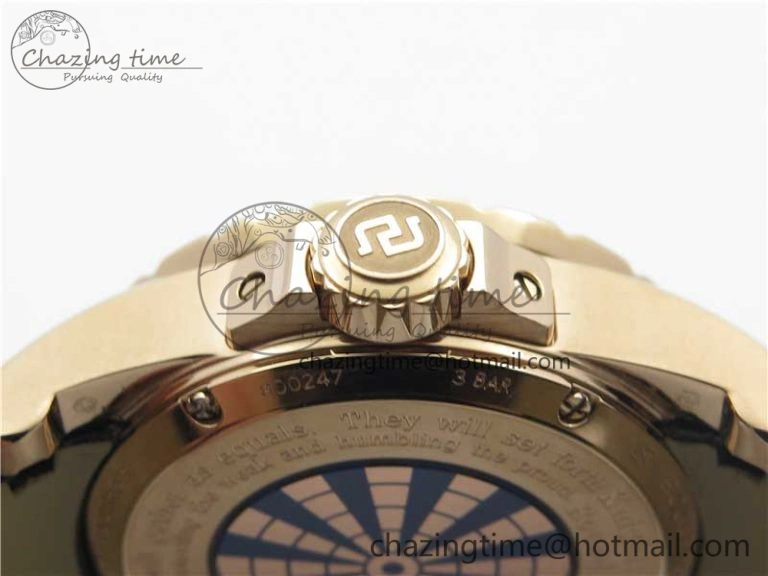 BestValue Excalibur Knights of the Round Table II RG ZZF Blue Gold Crystal Dial on Black Leather Strap MIYOTA 9596