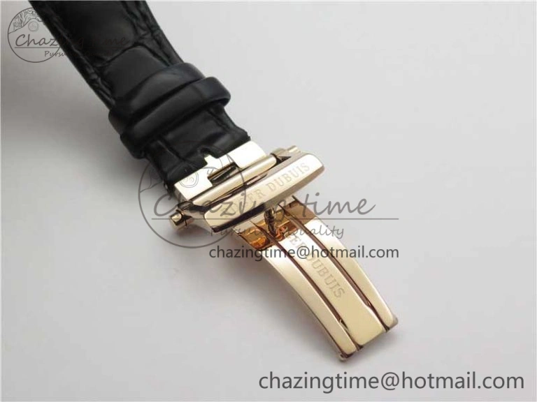 BestValue Excalibur Knights of the Round Table II RG ZZF Blue Gold Crystal Dial on Black Leather Strap MIYOTA 9596
