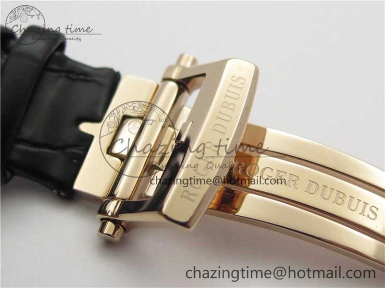 BestValue Excalibur Knights of the Round Table II RG ZZF Blue Gold Crystal Dial on Black Leather Strap MIYOTA 9596
