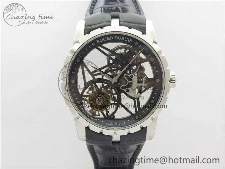 ZeroBulk Excalibur Knights of the Round Table II SS ZF Best Edition Black Dial on Black Leather Strap MIYOTA 9605