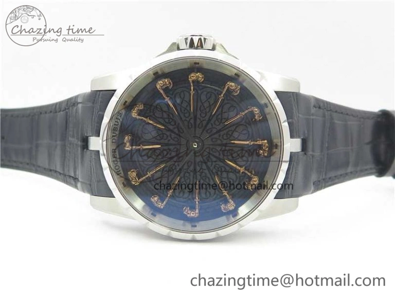 ZeroBulk Excalibur Knights of the Round Table II SS ZF Best Edition Black Dial on Black Leather Strap MIYOTA 9605