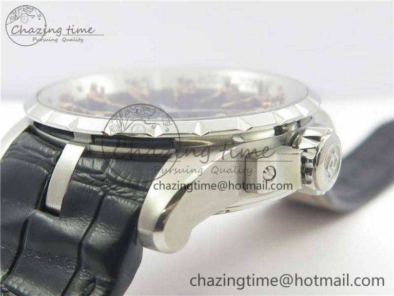 ZeroBulk Excalibur Knights of the Round Table II SS ZF Best Edition Black Dial on Black Leather Strap MIYOTA 9605