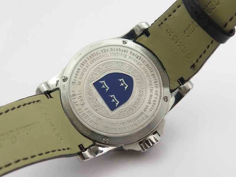 Excalibur RDDBEX0495 SS Black Dial On Black Leather Strap AllSeason 9616