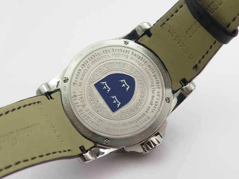 Excalibur RDDBEX0495 SS Black Dial On Black Leather Strap AllSeason 9616