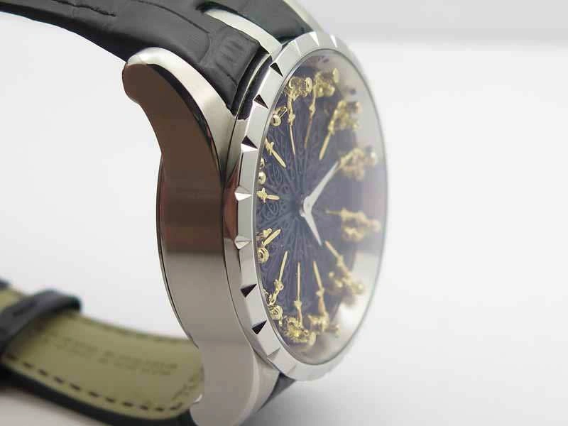Excalibur RDDBEX0495 SS Black Dial On Black Leather Strap AllSeason 9616